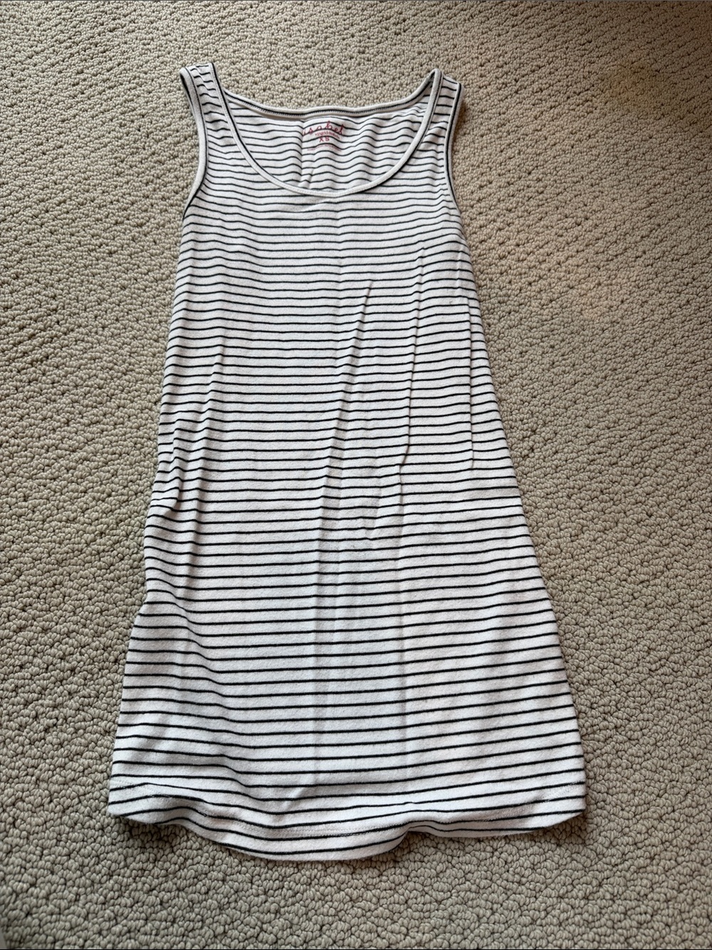 Isabel maternity black and white striped tank